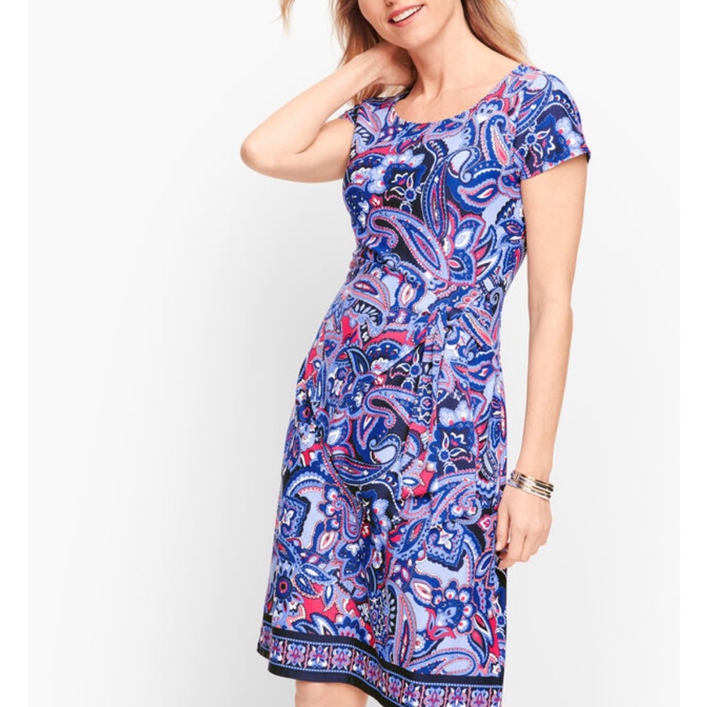 Vibrant Paisley Print Dress